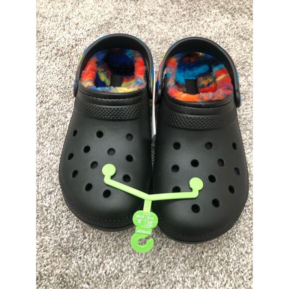Crocs Unisex Classic Lined Clogs Size Women’s 10/ Men’s 8 - Picture 3 of 9